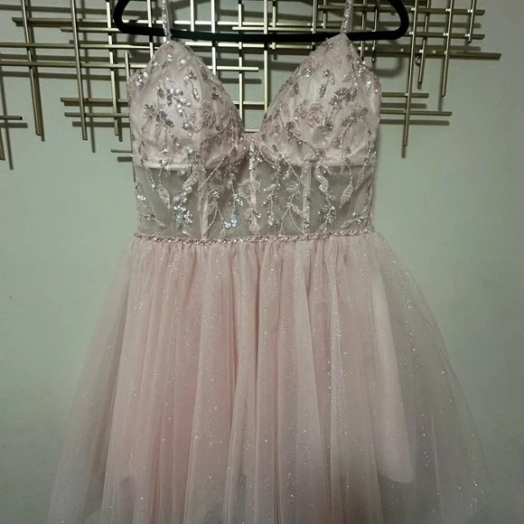 mori lee sequin bridesmaid dresses Vizcaya by Mori Lee 89458 - Sweetheart Sequin Embellished Ballgown 20 / Blush/Rose Gold